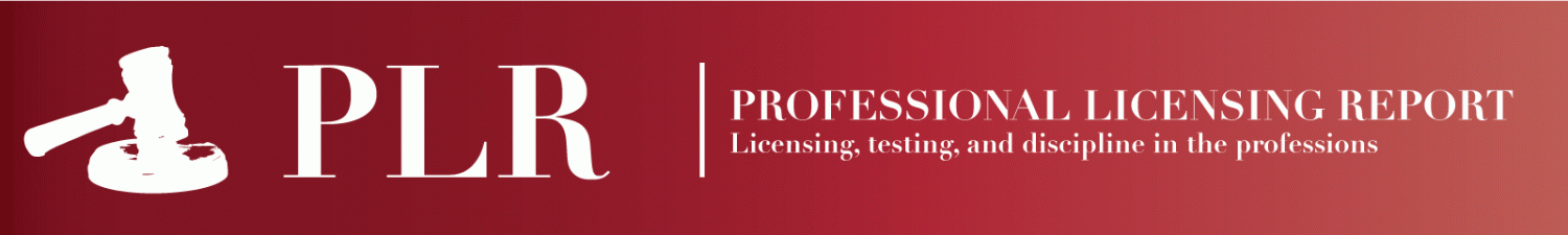 Professional Licensing Report